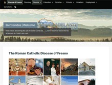 Tablet Screenshot of dioceseoffresno.org